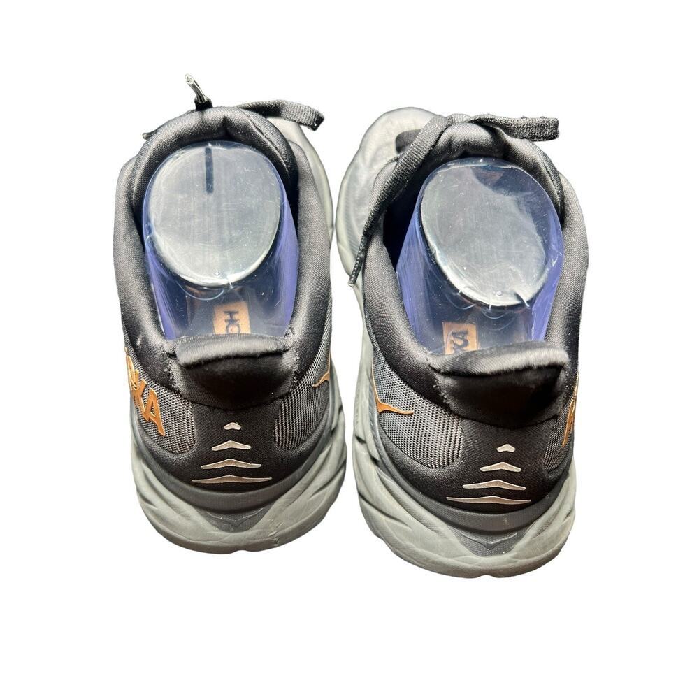 HOKA Clifton 8 Running Shoes Women’s 9.5 Gray Copper Gold Athletic Sneakers - Picture 5 of 14